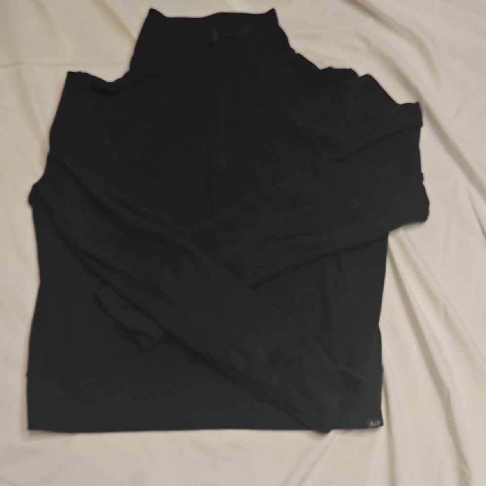 Abercrombie & Fitch Men's Black Zip-Up Sweater